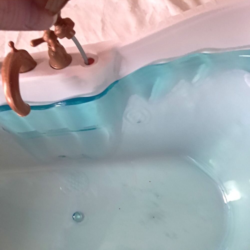 Our Generation Bathtub Bubbly Bath for 18” Dolls Toy Pink With Liner Sound Works - Picture 4 of 16